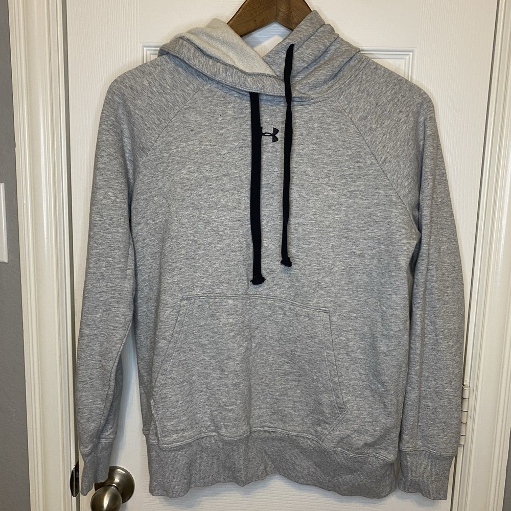 UA Under Armour Sweatshirt Women's Small Pullover Hoodie Casual‎ Pocket Gray